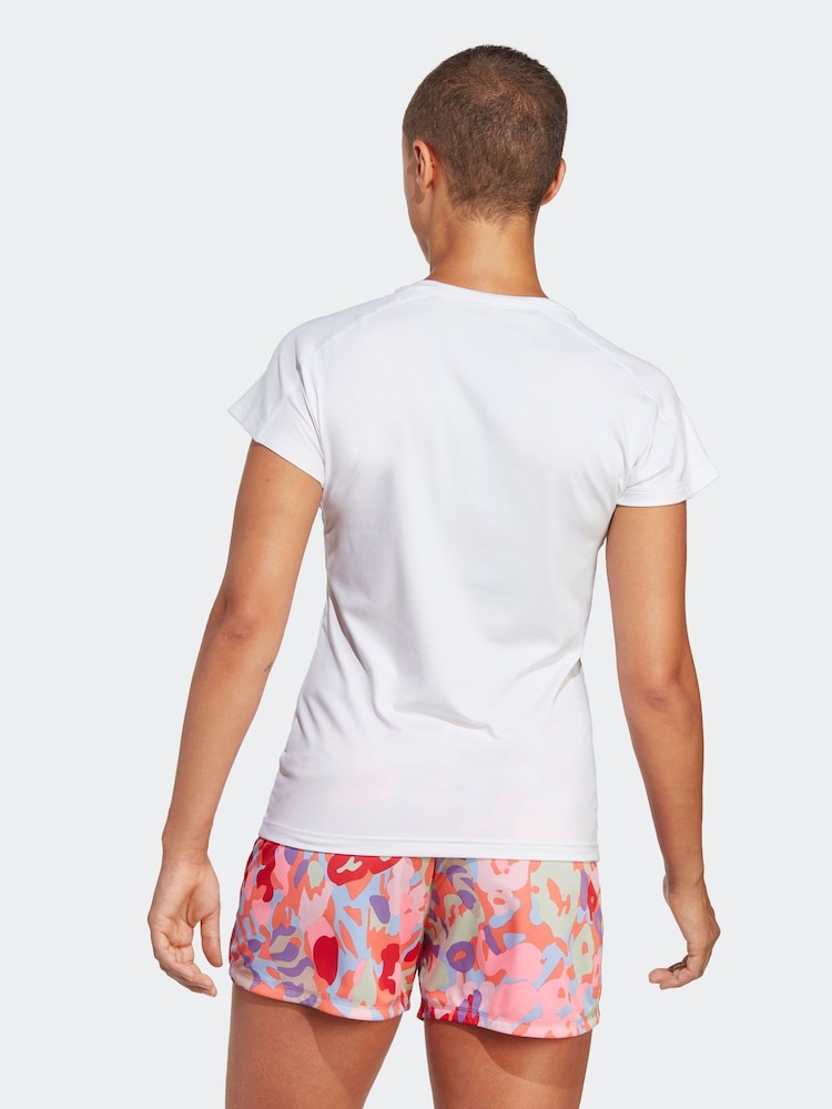 adidas White Essential Minimal T-Shirt - Image 2 of 7