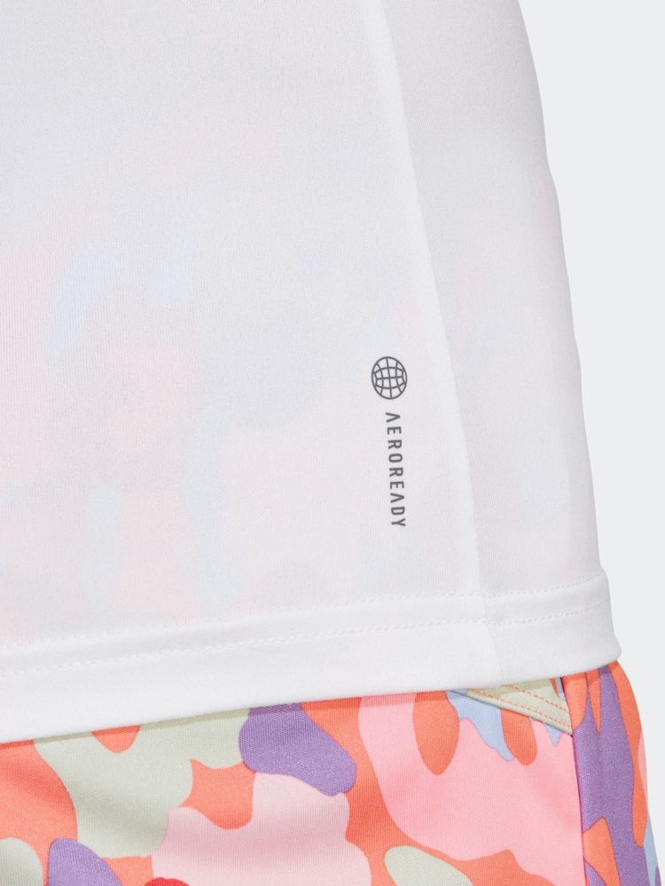 adidas White Essential Minimal T-Shirt - Image 6 of 7