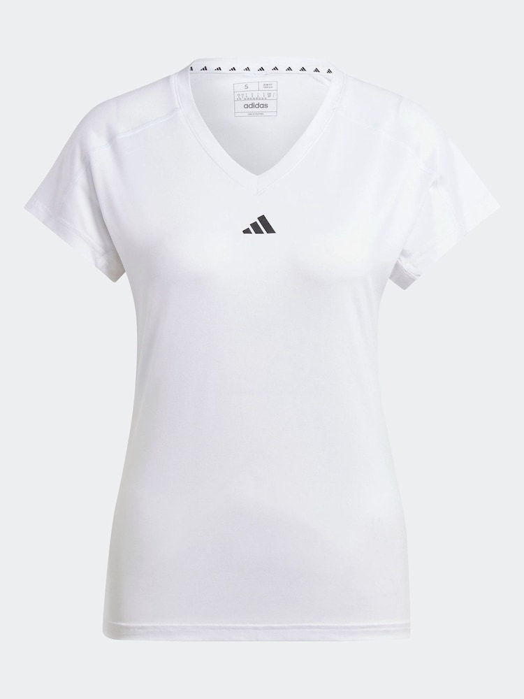adidas White Essential Minimal T-Shirt - Image 7 of 7