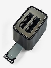 Black Sleek 2 Slice Toaster - Image 3 of 7