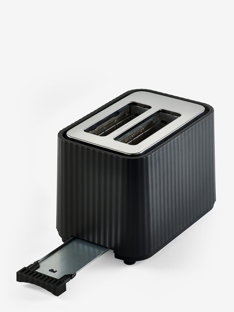 Black Sleek 2 Slice Toaster - Image 8 of 8