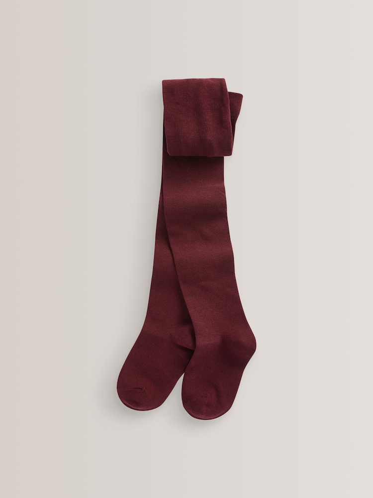 Burgundi Piros - 3 Csomag Cotton Rich School Harisnya - 2/ 2 kép