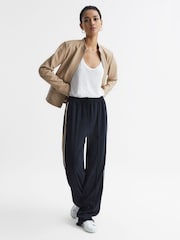 Reiss White Caia Scoop Neck Pima Cotton T-Shirt - Image 6 of 6