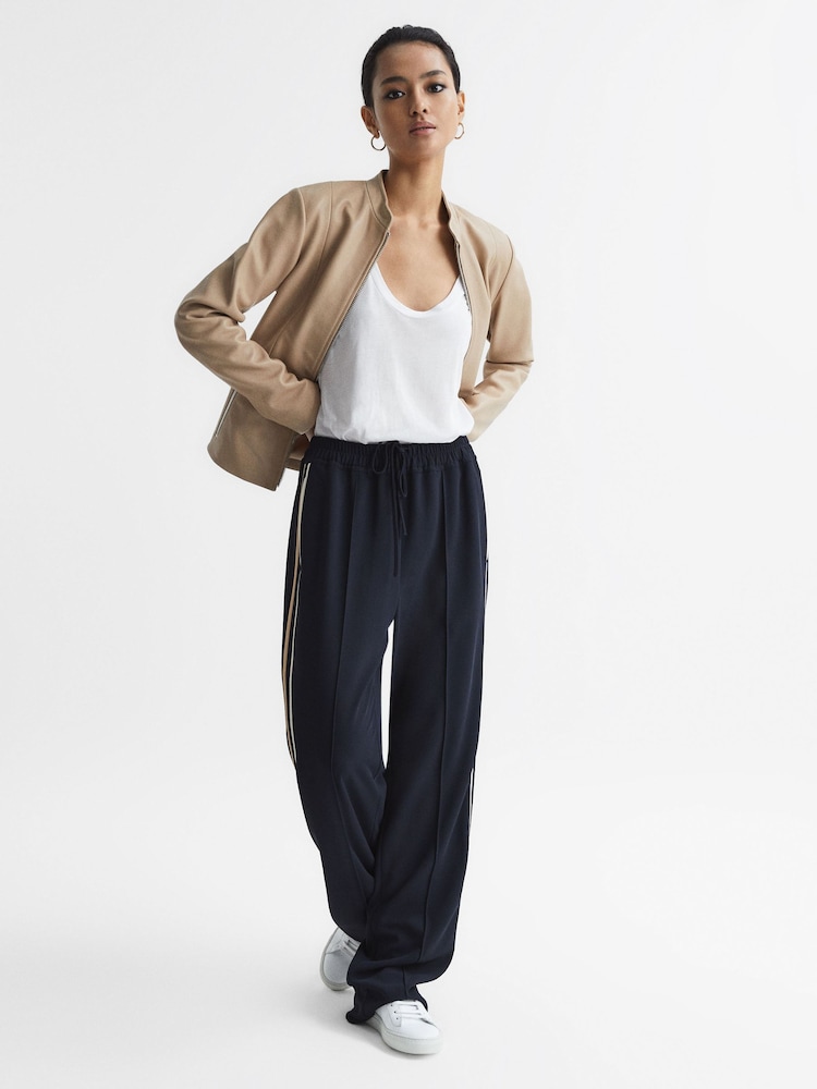 Reiss White Caia Scoop Neck Pima Cotton T-Shirt - Image 6 of 6