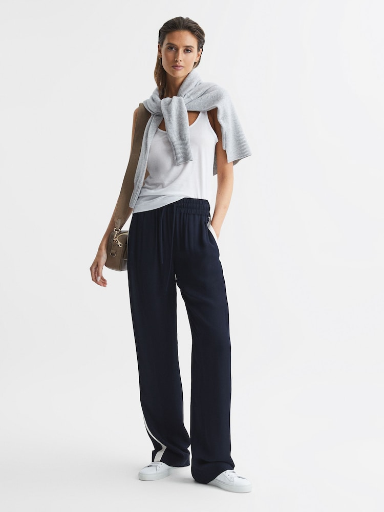 Reiss White Arla Scoop Neck Second Skin Vest Top - Image 6 of 6