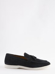 Marineblau/blau - Loafers aus Wildleder mit Quasten - Bild 3 von 6