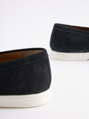 Marineblau/blau - Loafers aus Wildleder mit Quasten - Bild 5 von 6