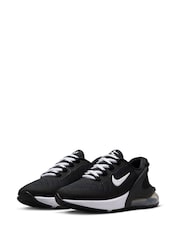 Nike Black/White Air Max 270 GO Youth Trainers - Image 3 of 10