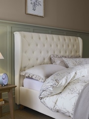 Laura Ashley Annaly Velvet Oyster Chatsworth Ottoman Storage Bed Upholstered - Image 3 of 5