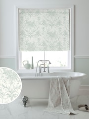 Laura Ashley Duck Egg 100% Cotton Tuileries Made To Measure Roman Blinds - Image 1 of 6