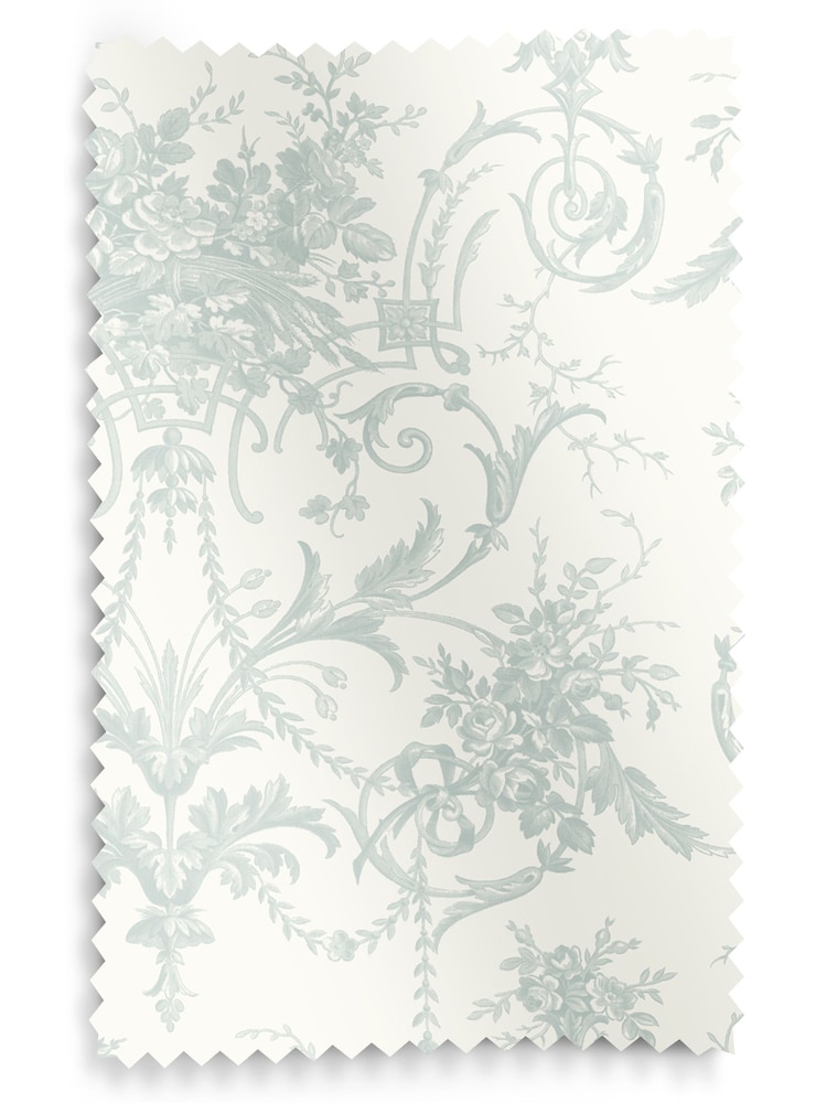 Laura Ashley Duck Egg 100% Cotton Tuileries Made To Measure Roman Blinds - Image 5 of 5
