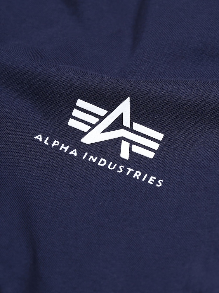 Alpha Industries Basic Small Logo Rep 100% Cotton T-Shirt - Image 6 of 6