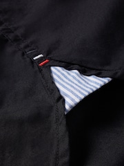 Tommy Hilfiger Black Regular Fit Core Flex Poplin Shirt - Image 8 of 8