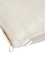 Chapter B Cream Wave Jacquard Cushion - Image 5 of 6