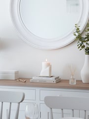 Chapter B Cream Sculpted Large Pillar Candle - Image 2 of 3
