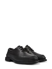 Pix Black Leather Lace Up Women's Shoes - Image 2 of 5