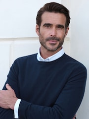 Pure Collection Herren-Pullover aus Kaschmir mit Rundhalsausschnitt - Bild 3 von 3