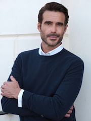 Pure Collection Mens Cashmere Crew Sweater - Image 6 of 6