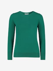 Grün - Pure Collection Kaschmirpullover mit Rundhalsausschnitt - Bild 3 von 3