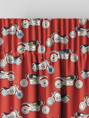 Cath Kidston Red Kids Motorbikes Made To Measure 100% Cotton Curtains - Image 6 of 9