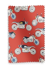 Cath Kidston Red Kids Motorbikes Made To Measure 100% Cotton Curtains - Image 9 of 9