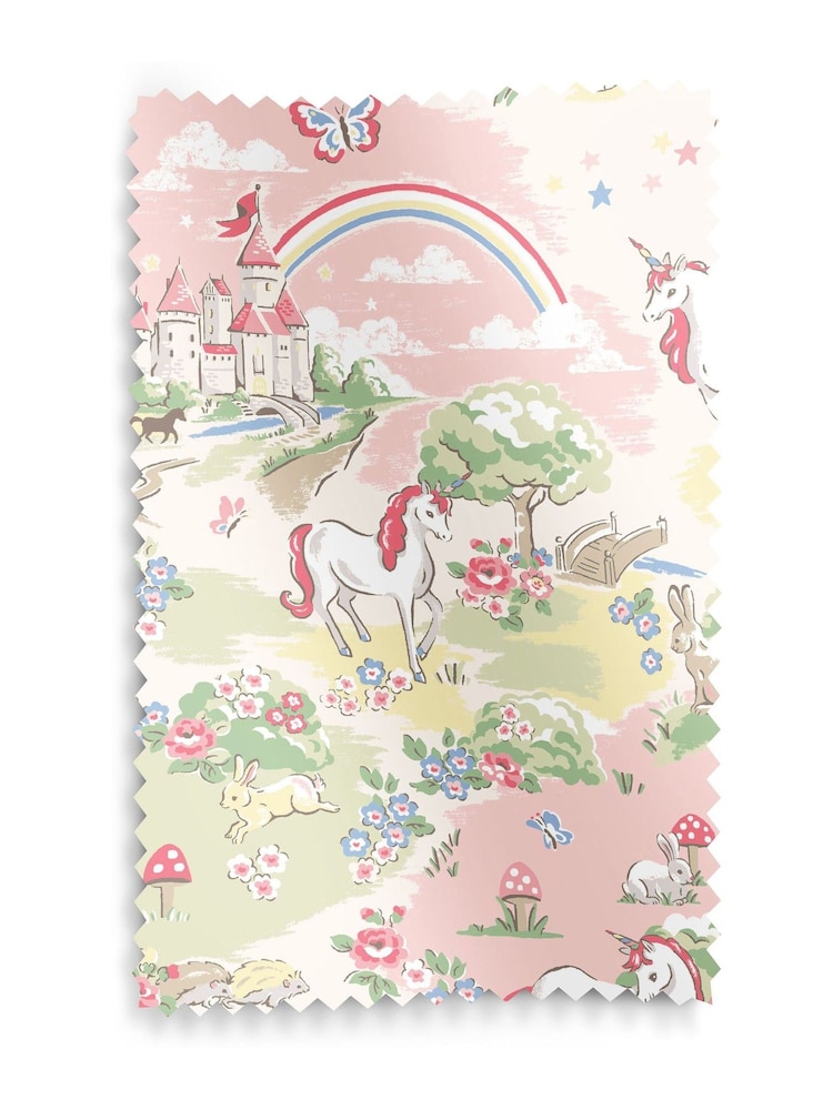 Cath Kidston Pink Kids Magical Scenic Made To Measure 100% Cotton Curtains - Image 9 of 9