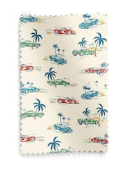 Cath Kidston Cream Kids Fast Cars Made To Measure 100% Cotton Curtains - Image 9 of 9