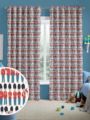 Cath Kidston Multi Kids London Guards Made To Measure 100% Cotton Curtains - Image 1 of 9