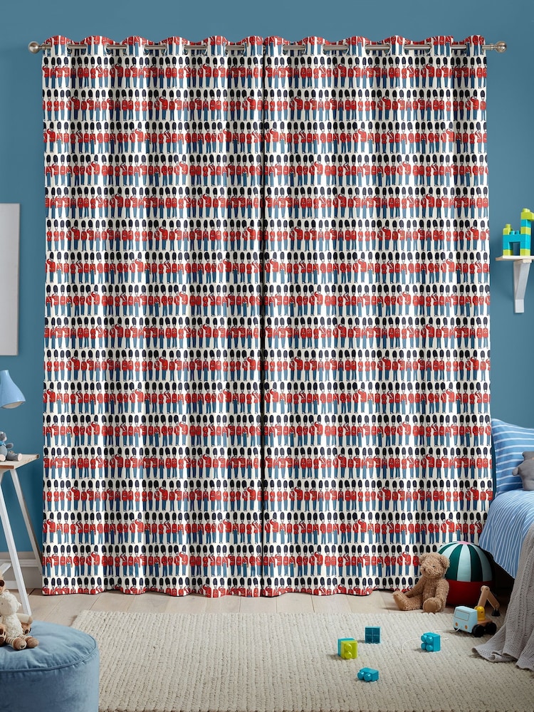 Cath Kidston Multi Kids London Guards Made To Measure 100% Cotton Curtains - Image 2 of 9