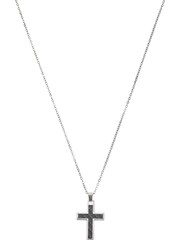 Emporio Armani Jewellery Gents Silver Tone Cross Necklace - Image 1 of 3