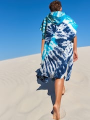 Blue Tie Dye Towelling Cover-Up (3-16yrs) - Image 2 of 4