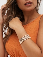 Ton d'or de rose - Lot de bracelets extensibles scintillants - Image 2 of 4