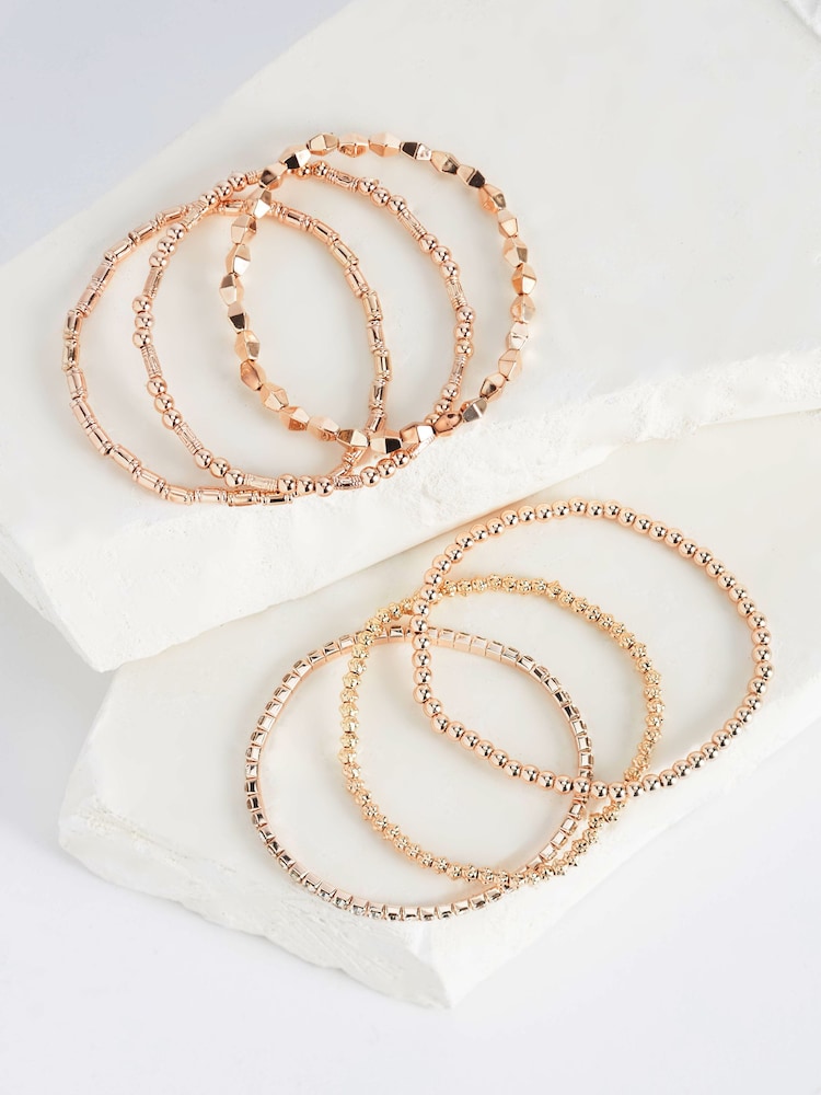 Ton d'or de rose - Lot de bracelets extensibles scintillants - Image 3 of 4