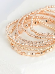 Ton d'or de rose - Lot de bracelets extensibles scintillants - Image 4 of 4