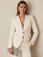 Plateado - Bolso clutch con adornos Adaline de Reiss - Imagen 2 de 6
