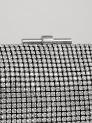 Plateado - Bolso clutch con adornos Adaline de Reiss - Imagen 5 de 6