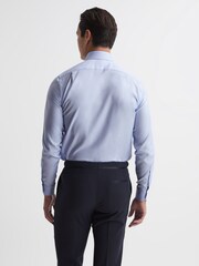Reiss Soft Blue Gosling Pleated Bib Slim Fit Formal Dinner Shirt - Image 4 of 7