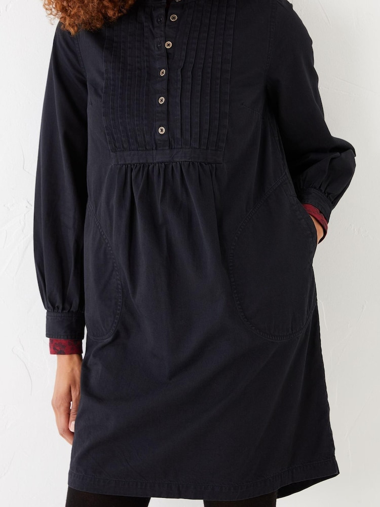 FatFace Liss Denim Black Dress - Image 1 of 4
