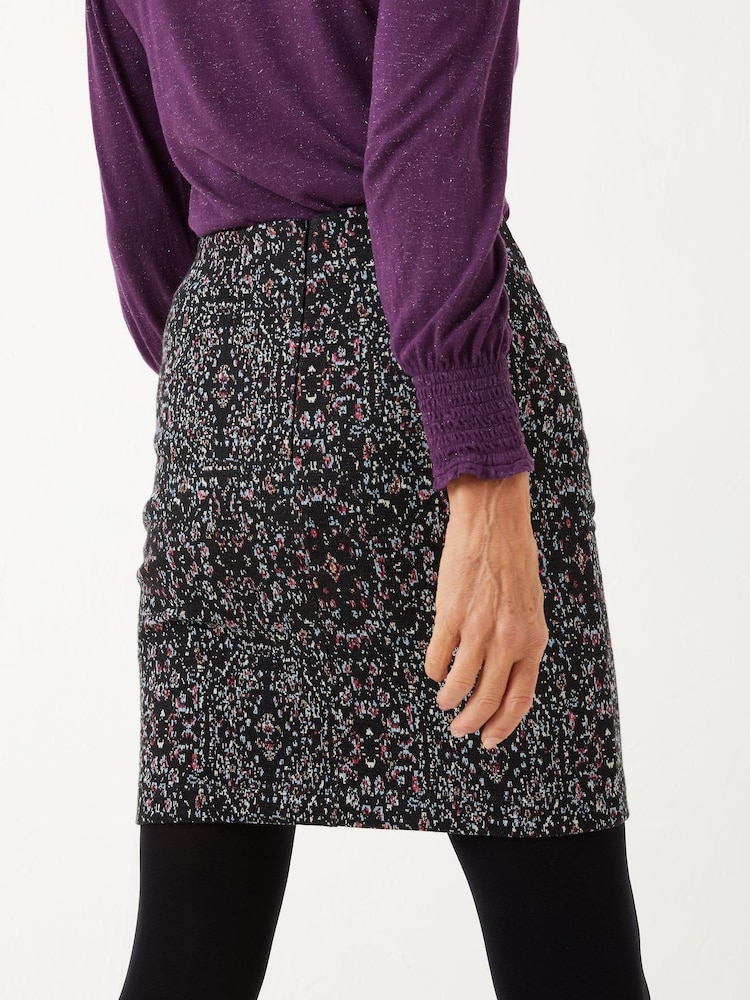 FatFace Jennie Artisan Texture Black Skirt - Image 2 of 5