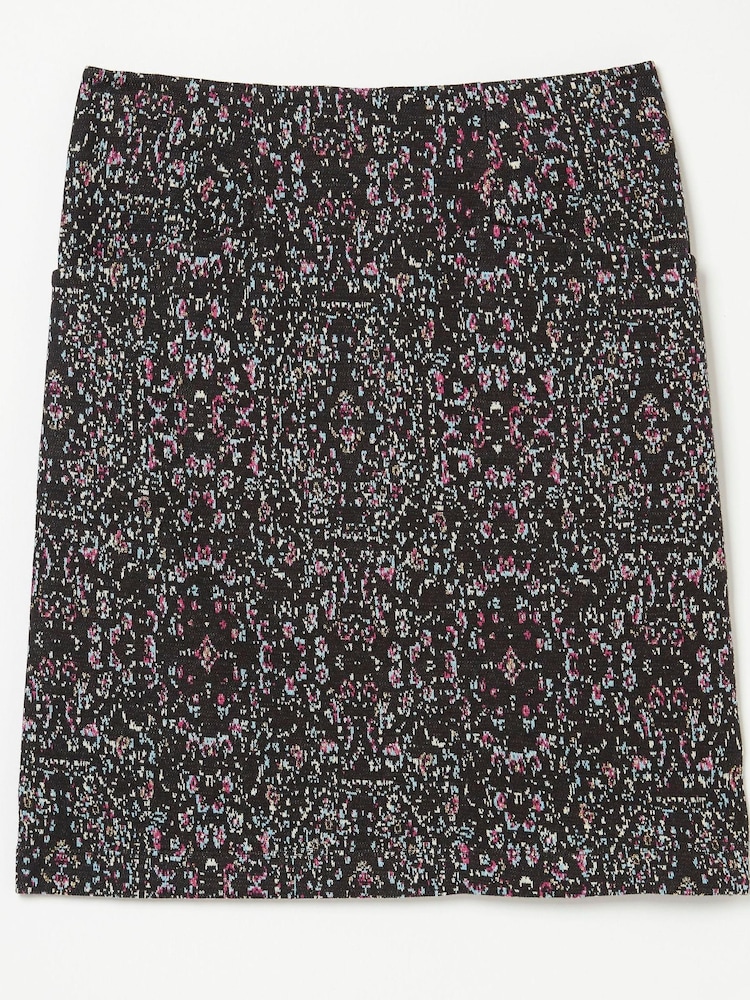 FatFace Jennie Artisan Texture Black Skirt - Image 5 of 5