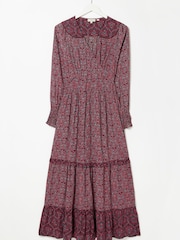 FatFace Purple Ottilie Imperial Maxi Dress - Image 5 of 5