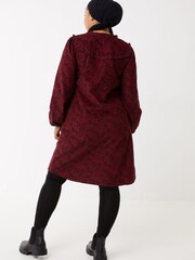 FatFace Red Frankie Cord Floral Dot Dress - Image 2 of 4