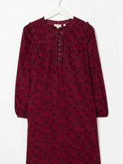 FatFace Red Frankie Cord Floral Dot Dress - Image 4 of 4
