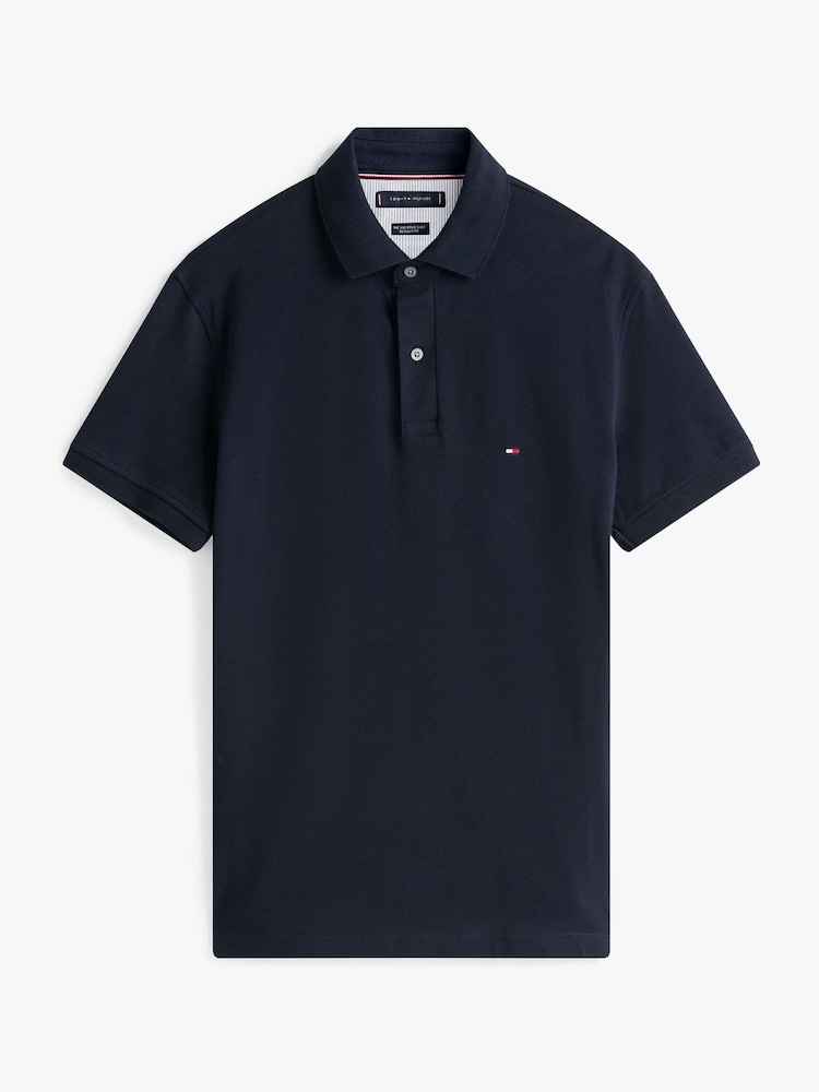 Blau - Tommy Hilfiger – 1985 Piqué-Polo-Shirt in normaler Passform - Bild 6 von 6