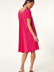 Roman Pink Petite Pocket Swing Dress - Image 3 of 5