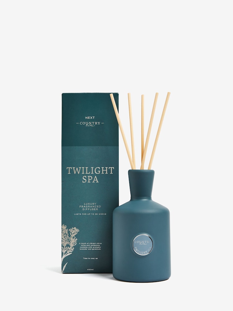 Country Luxe 400ml Twilight Spa Lavender and Cardamom Fragranced Reed Diffuser - Image 5 of 5