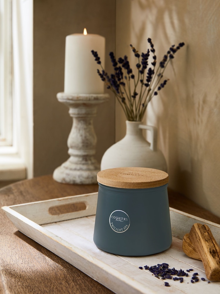 Blue Country Luxe Twilight Spa Lavender and Cardamom Single Wick Scented Candle - Image 2 of 5