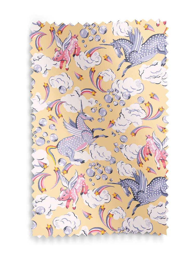 Cath Kidston Yellow Kids Unicorn Made To Measure Roller Blinds - Image 5 of 5 Cath Kidston Yellow Kids Unicorn Made To Measure Roller Blinds - Image 5 of 5