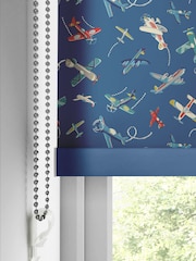 Cath Kidston Mid Blue Kids Planes Made To Measure Roller Blinds - Image 4 of 6