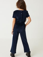 Fatface Overall aus Velours mit Sternprint, Blau - Bild 2 von 5